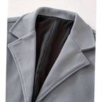 Simon | Single-Breasted Longline Overcoat for Men