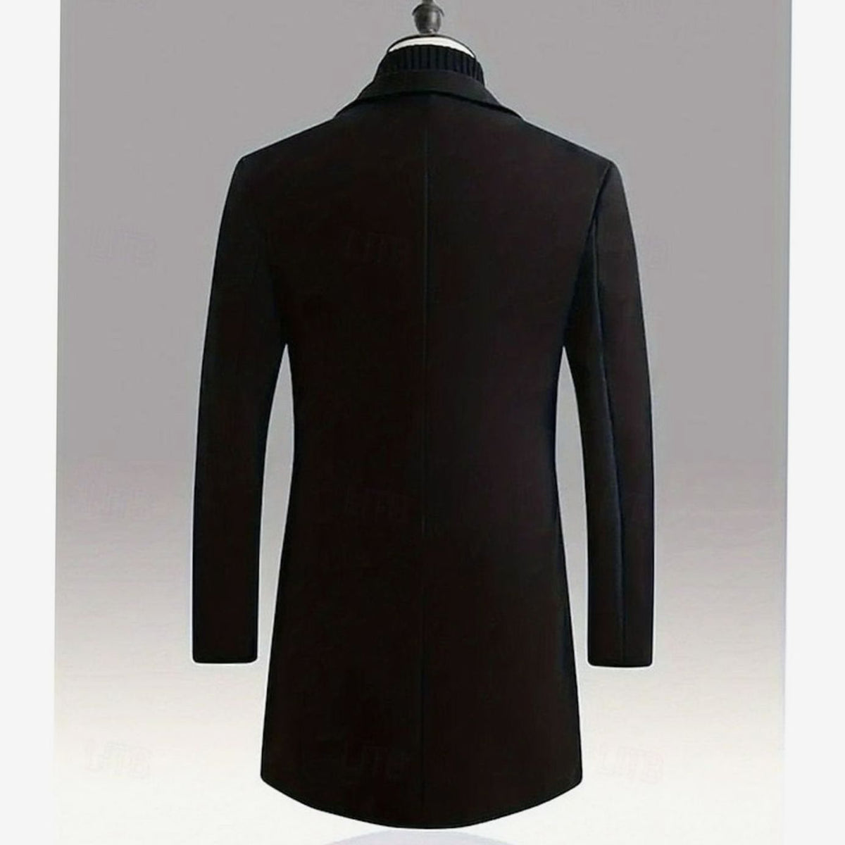 Simon | Single-Breasted Longline Overcoat for Men