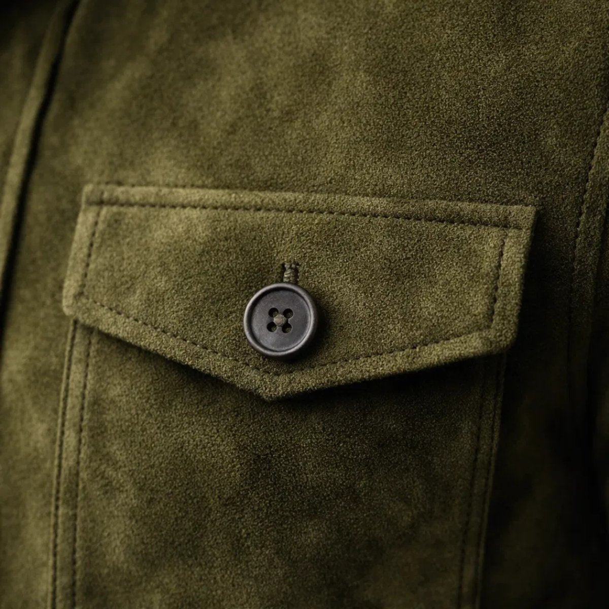 August | Button-Front Stand-Collar Jacket for Men