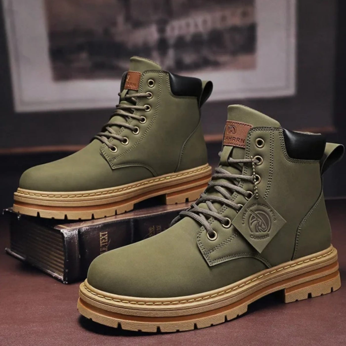 Bent | Lace-Up Lug Sole Hiking Boots for Men
