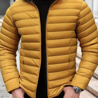 Thijs | Quilted Zip-Front Puffer Jacket for Men