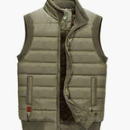Tate | Quilted Stand-Collar Zip Vest for Men