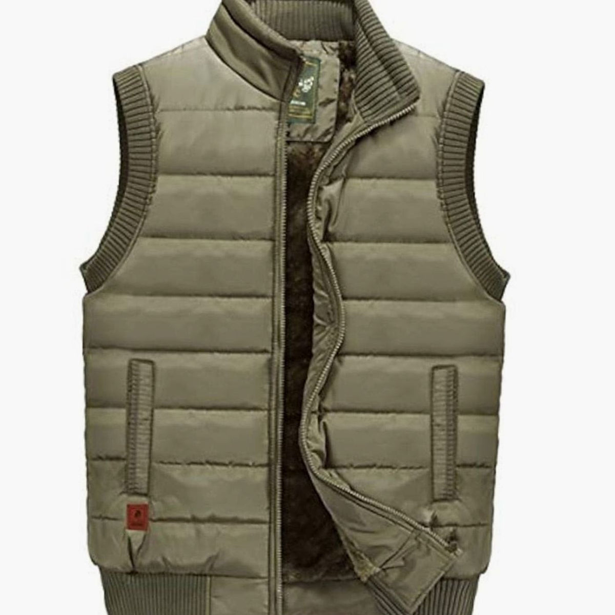 Tate | Quilted Stand-Collar Zip Vest for Men