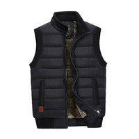 Tate | Quilted Stand-Collar Zip Vest for Men