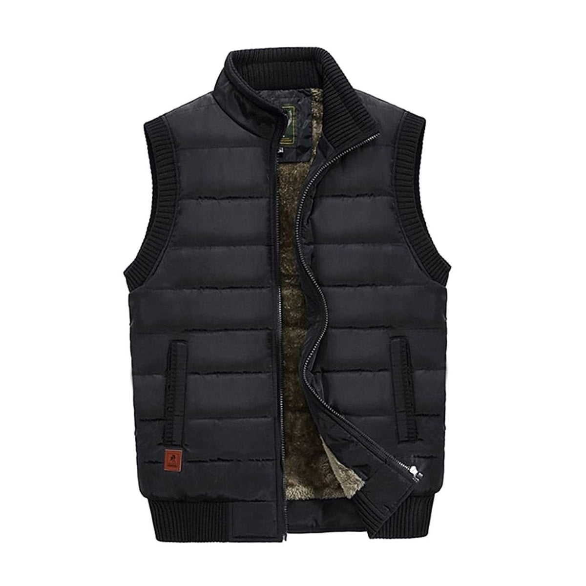 Tate | Quilted Stand-Collar Zip Vest for Men