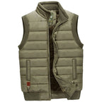Tate | Quilted Stand-Collar Zip Vest for Men