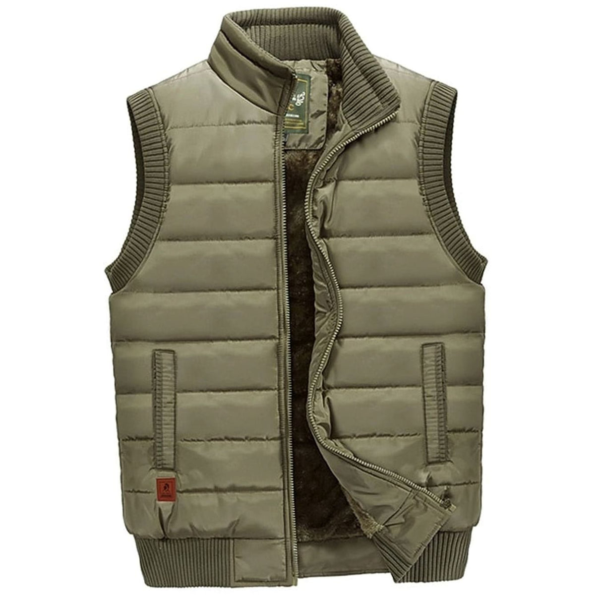Tate | Quilted Stand-Collar Zip Vest for Men