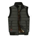 Tate | Quilted Stand-Collar Zip Vest for Men