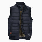 Tate | Quilted Stand-Collar Zip Vest for Men
