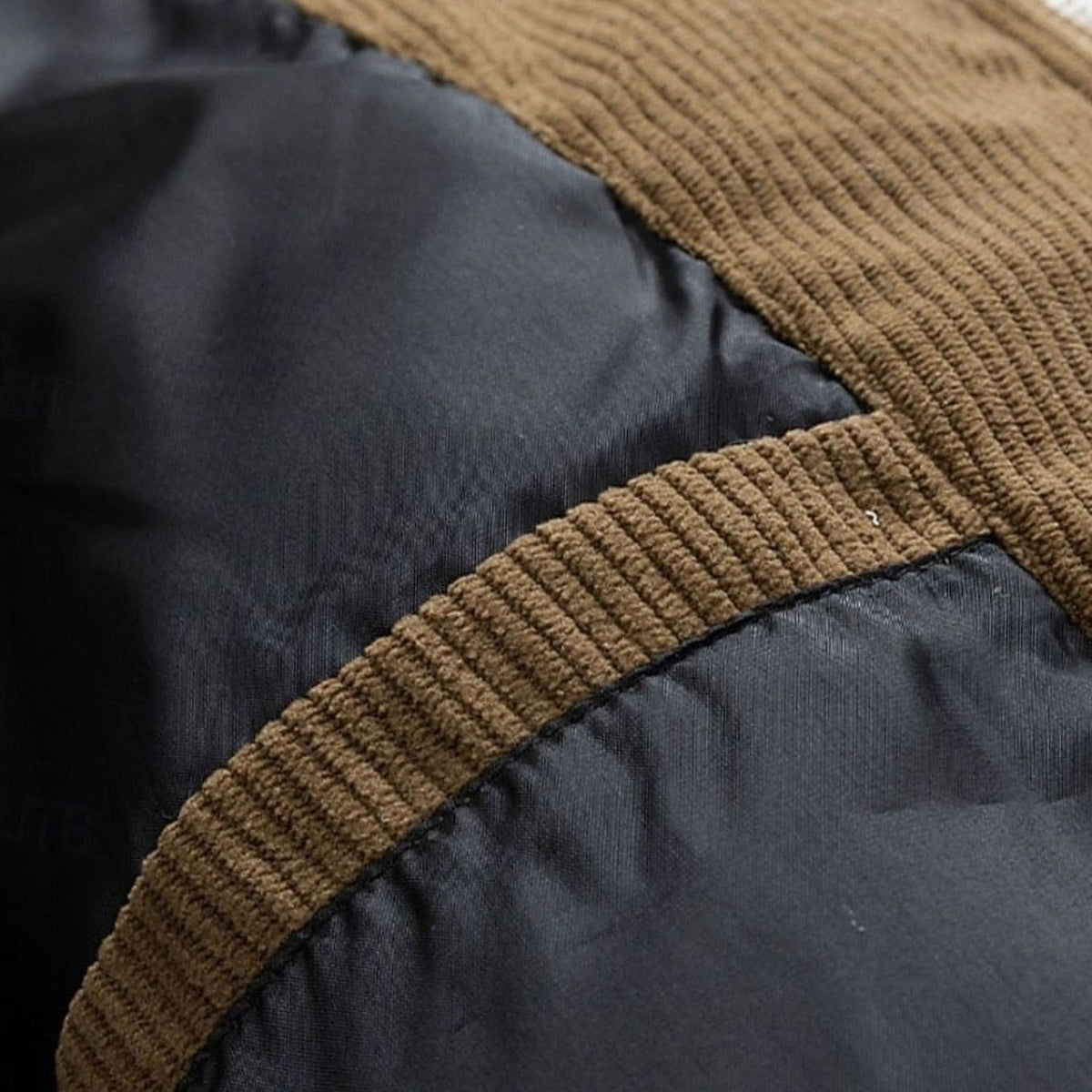 Tobias | Quilted Hooded Puffer Jacket with Trim for Men