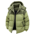 Tobias | Quilted Hooded Puffer Jacket with Trim for Men