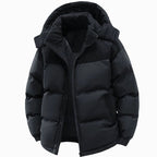 Tobias | Quilted Hooded Puffer Jacket with Trim for Men