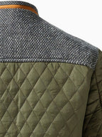 Stefan | Quilted Stand-Collar Snap-Front Jacket for Men