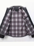 Stefan | Quilted Stand-Collar Snap-Front Jacket for Men
