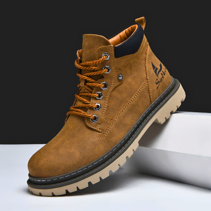Bernard | Lace-Up All-Terrain Boots with Lugged Sole for Men
