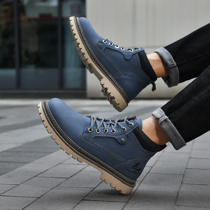 Bernard | Lace-Up All-Terrain Boots with Lugged Sole for Men