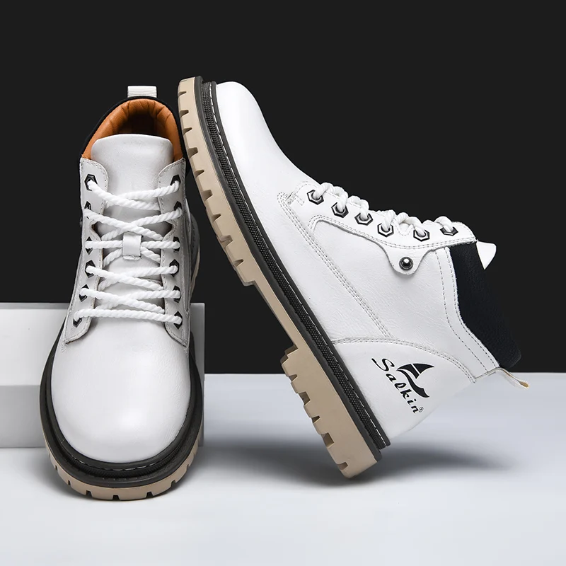 Bernard | Lace-Up All-Terrain Boots with Lugged Sole for Men
