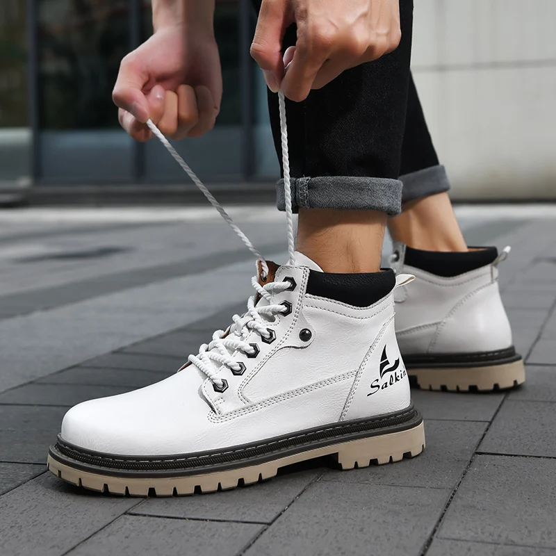 Bernard | Lace-Up All-Terrain Boots with Lugged Sole for Men