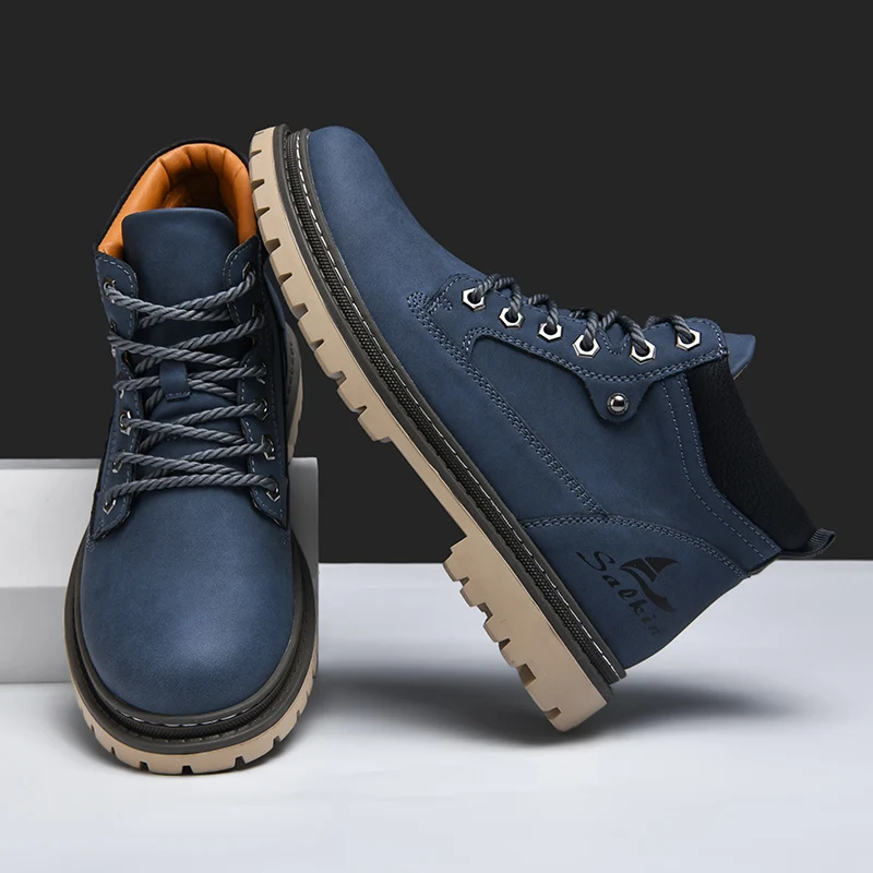 Bernard | Lace-Up All-Terrain Boots with Lugged Sole for Men