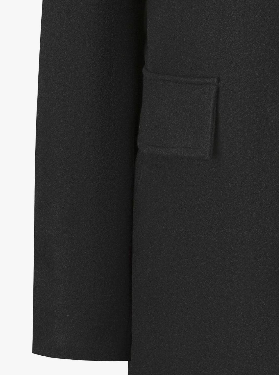 Bastian | Single-Breasted Longline Overcoat with Flap Pockets