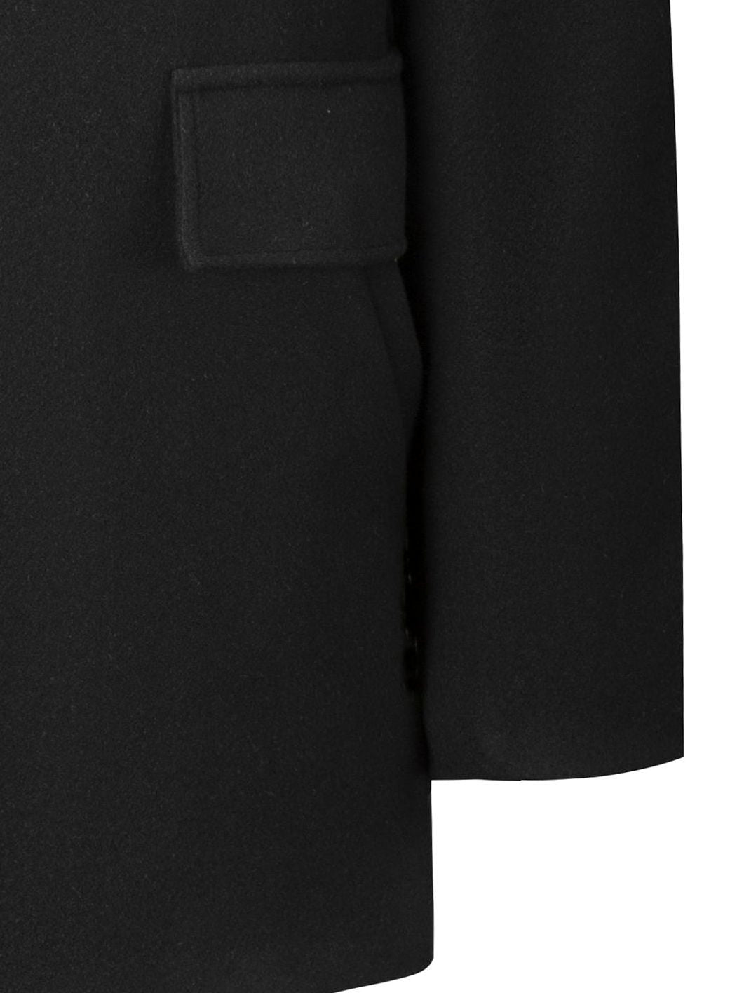 Bastian | Single-Breasted Longline Overcoat with Flap Pockets