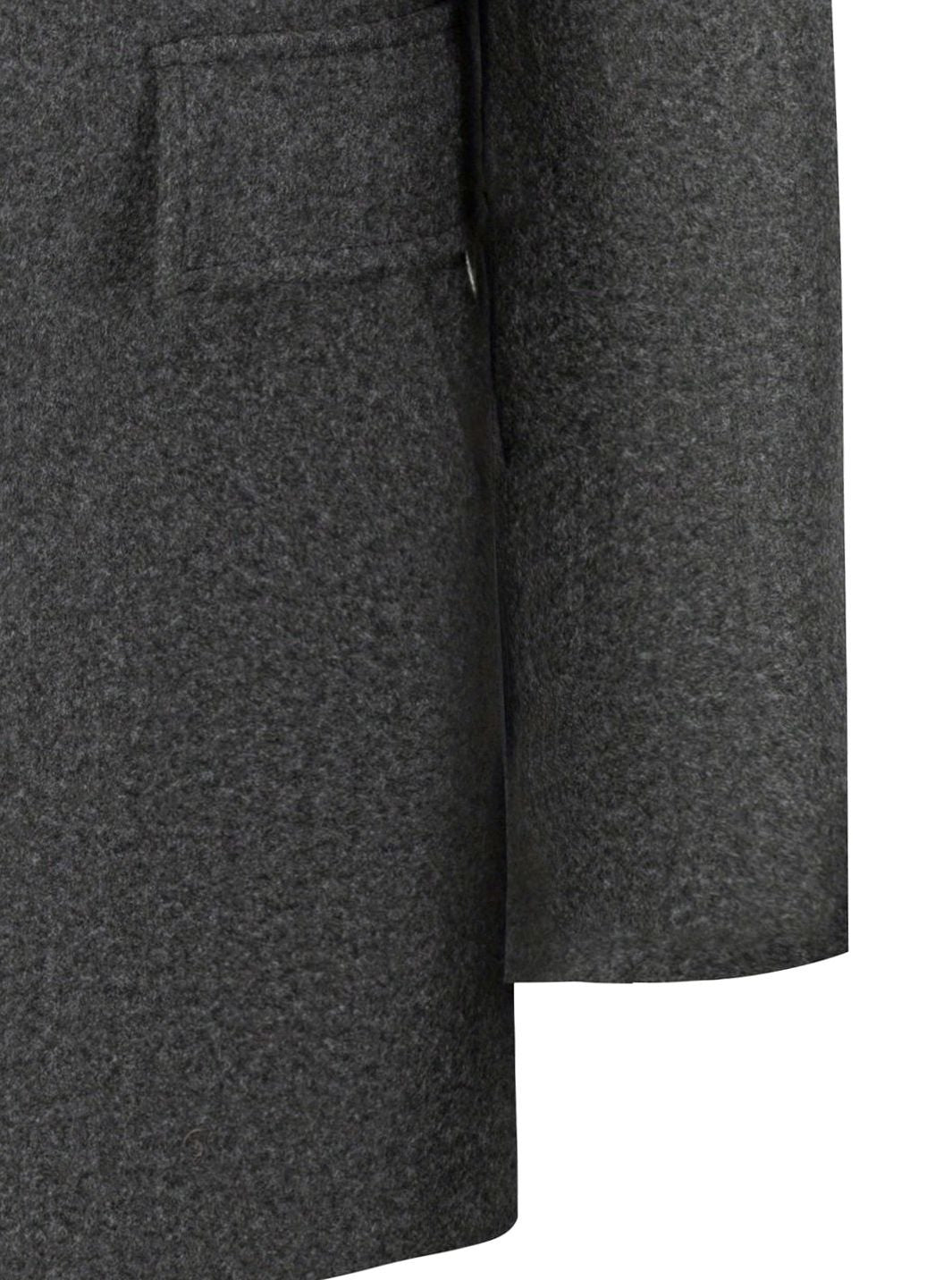 Bastian | Single-Breasted Longline Overcoat with Flap Pockets