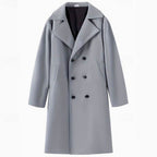 Soren | Double-Breasted Longline Overcoat with Notch Lapel