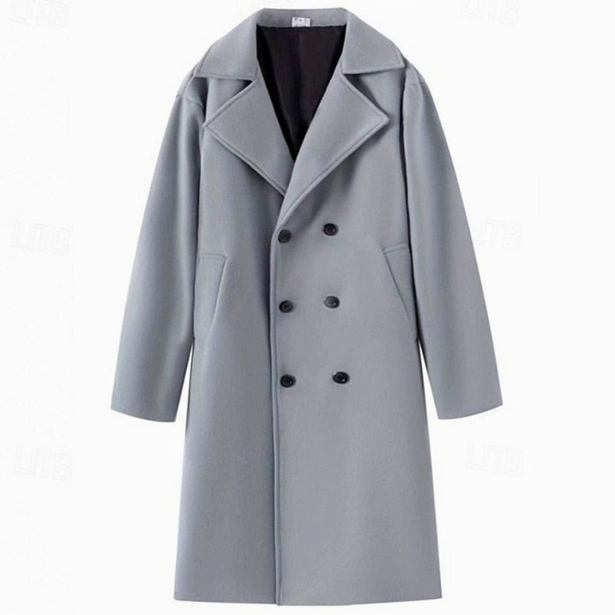 Soren | Double-Breasted Longline Overcoat with Notch Lapel