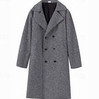 Soren | Double-Breasted Longline Overcoat with Notch Lapel