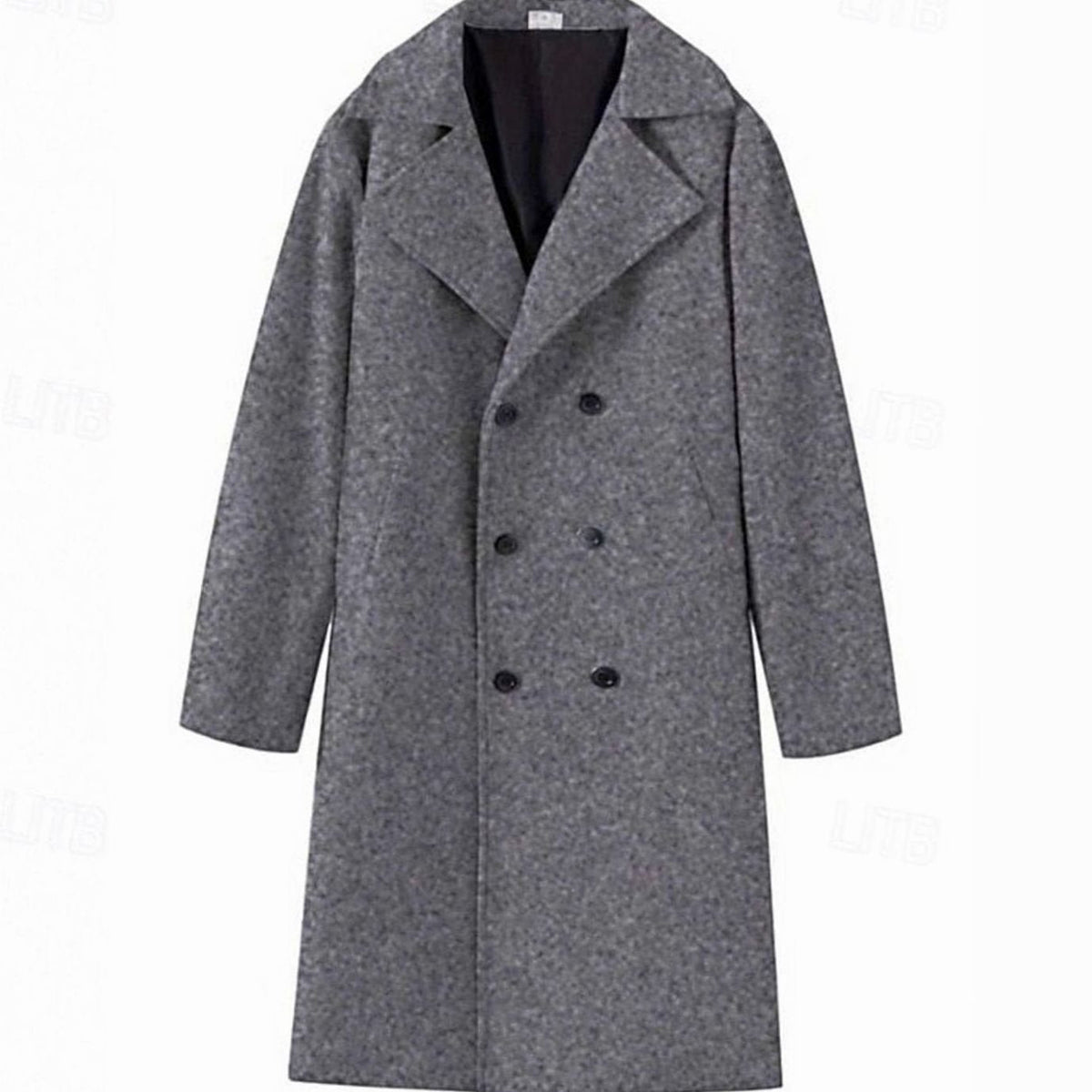 Soren | Double-Breasted Longline Overcoat with Notch Lapel