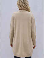 Francesca | Ribbed Open-Front Longline Cardigan for Women