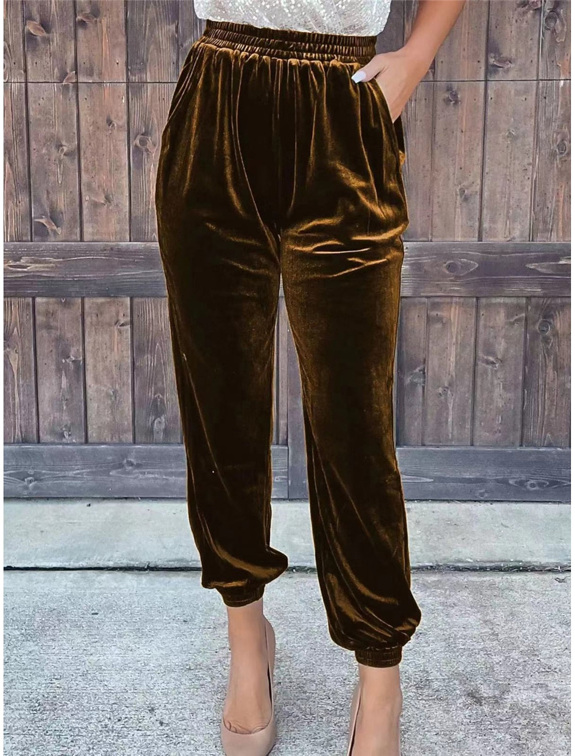 Eloise | High-Waist Ribbed Jogger Sweatpants for Women