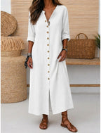 Erika | A-Line Midi Cocktail Dresses with Crew Neck for Women