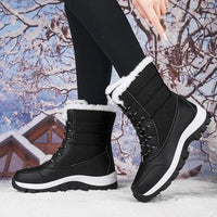Riek | Quilted Waterproof Boots for Women with Faux Fur Collar