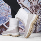 Riek | Quilted Waterproof Boots for Women with Faux Fur Collar