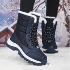 Riek | Quilted Waterproof Boots for Women with Faux Fur Collar