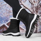 Riek | Quilted Waterproof Boots for Women with Faux Fur Collar
