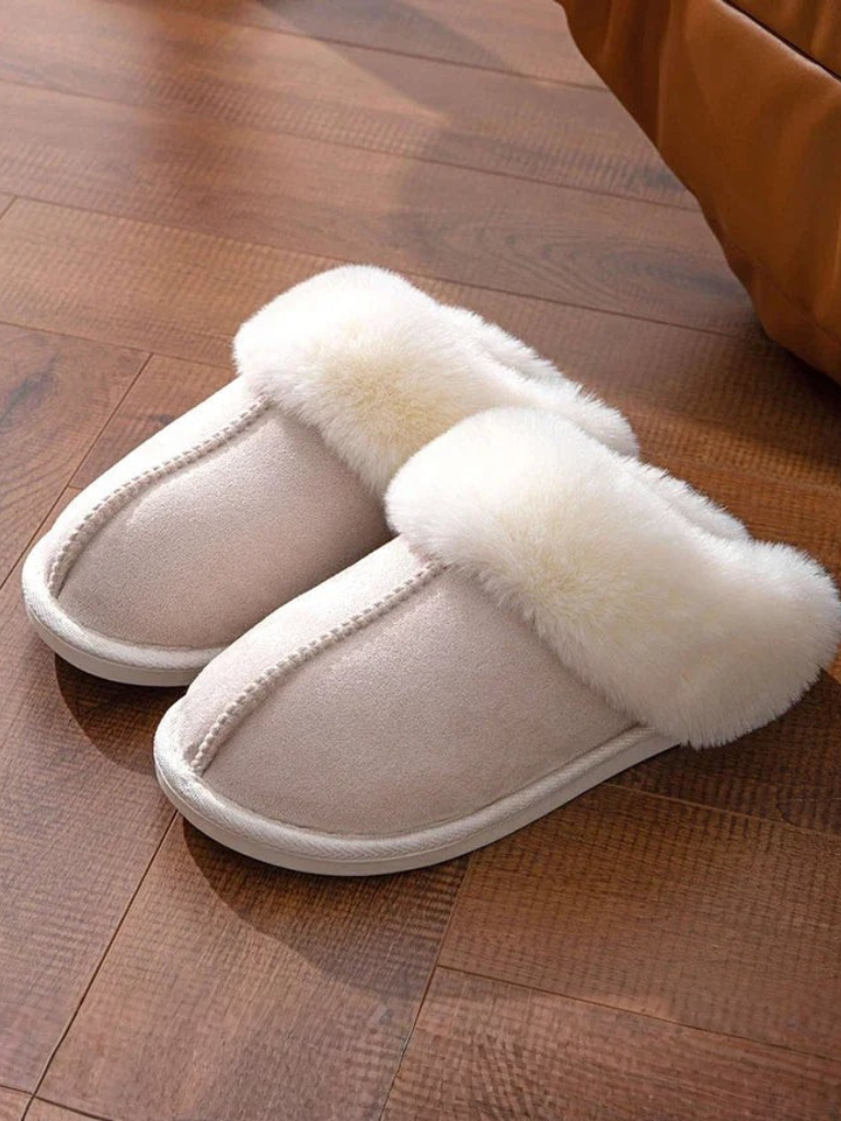 Alexis | Fuzzy Slip-On House Slippers for Women