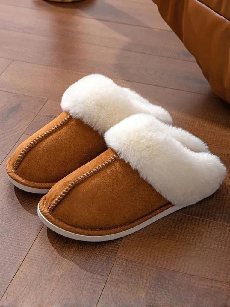 Alexis | Fuzzy Slip-On House Slippers for Women