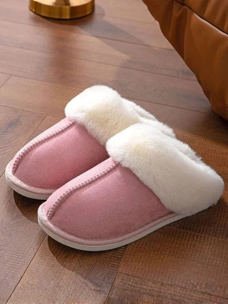 Alexis | Fuzzy Slip-On House Slippers for Women