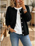 Jorien | Ribbed Button-Front Cardigan for Women