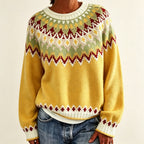 Gonne | Fair Isle Sweater with Crew Neck for Women