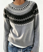 Gonne | Fair Isle Sweater with Crew Neck for Women