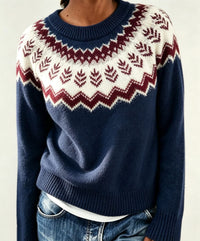 Gonne | Fair Isle Sweater with Crew Neck for Women