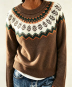 Gonne | Fair Isle Sweater with Crew Neck for Women