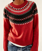 Gonne | Fair Isle Sweater with Crew Neck for Women