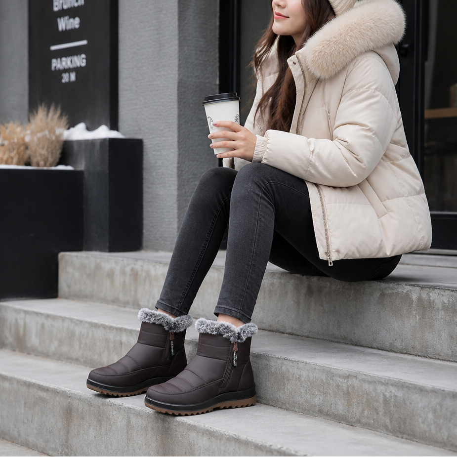 Sabina Faux Fur-Lined Slip-On Snow Boots for Women