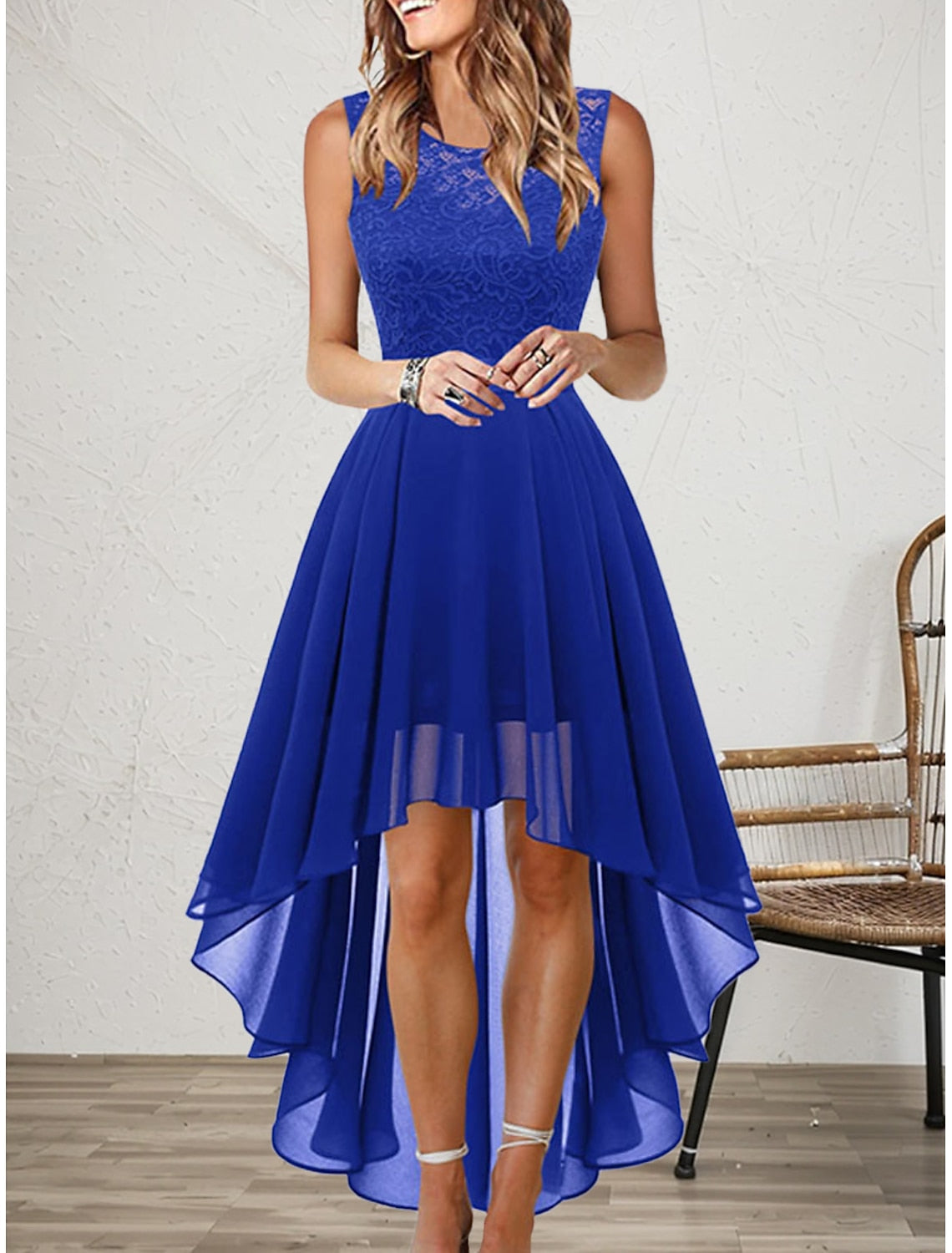 Evi | Lace High-Low Cocktail Dresses for Women