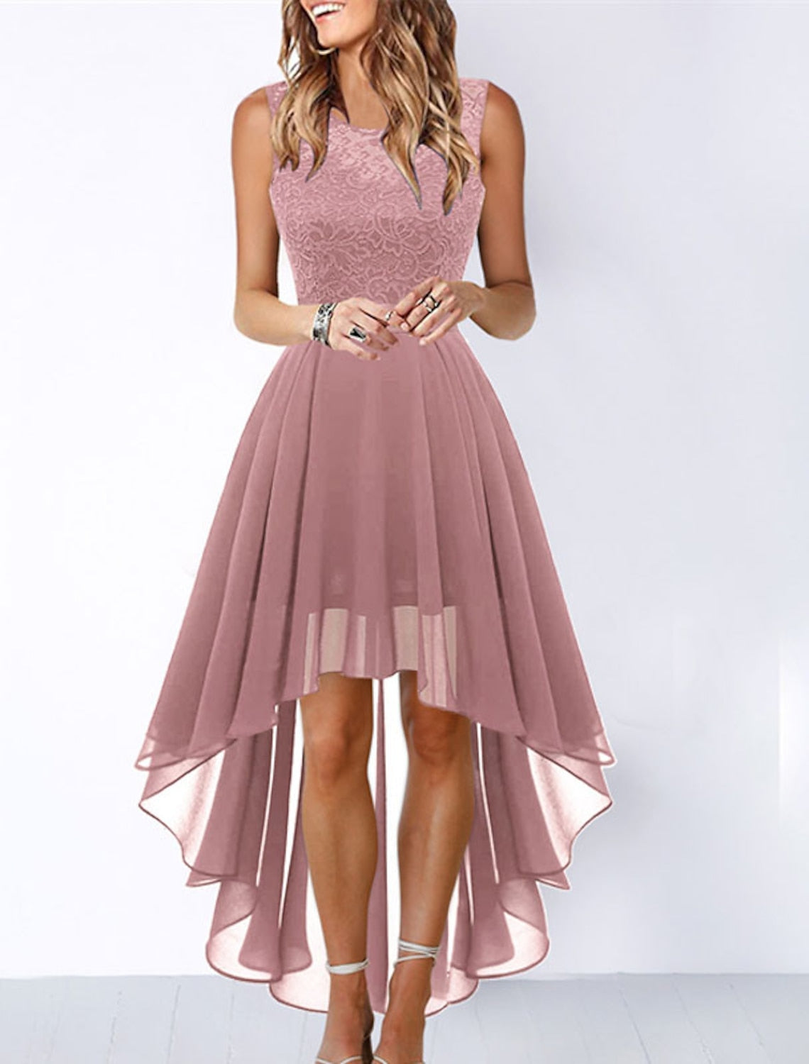 Evi | Lace High-Low Cocktail Dresses for Women