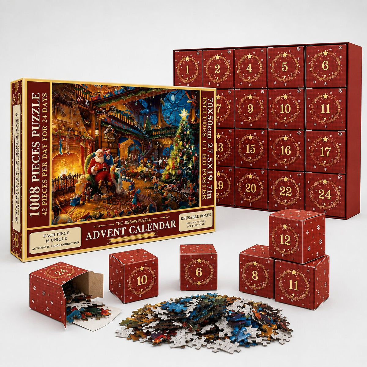 24-DAY PUZZLE ADVENT CALENDAR – 1008 PIECE JIGSAW